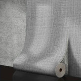 Qfdian  10m 3D solid color linen wallpaper self-adhesive waterproof and moisture-proof bedroom living room background home decoration