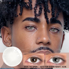 Bio-essence 1 Pair Men Lenses Colored Contact Lenses for Eyes Blue Lenses Green Eye Lenses Gray Lenses Contact Lenses for Men