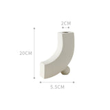 Qfdian Minimalist Abstract Pottery Vase