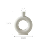 Qfdian Minimalist Abstract Pottery Vase