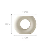 Qfdian Minimalist Abstract Pottery Vase