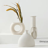 Qfdian Minimalist Abstract Pottery Vase