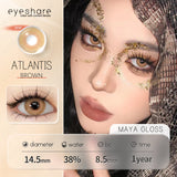 Qfdian Atlantis Brown 14.5mm 1 Pair | 1 Year