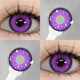 Qfdian Cosplay AYY Purple 14.5mm 1 Pair | 1 Year