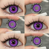 Qfdian Cosplay AYY Purple 14.5mm 1 Pair | 1 Year