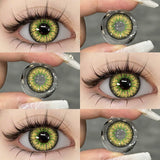 Qfdian Cosplay AYY Gold 14.5mm 1 Pair | 1 Year
