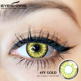 Qfdian Cosplay AYY Gold 14.5mm 1 Pair | 1 Year