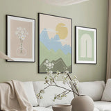 Qfdian Cute Pastel Drawings Canvas Posters