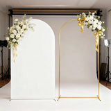 Qfdian  Arch bracket cloth cover combination, courtyard atmosphere, indoor and outdoor birthday party background decoration