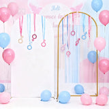 Qfdian  Arch bracket cloth cover combination, courtyard atmosphere, indoor and outdoor birthday party background decoration