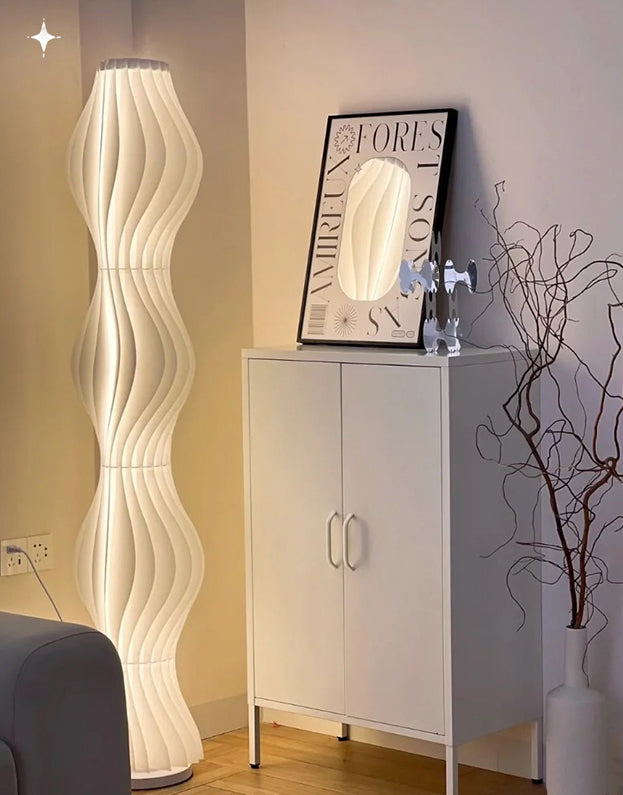 Qfdian Wavy Decorative Floor Lamp