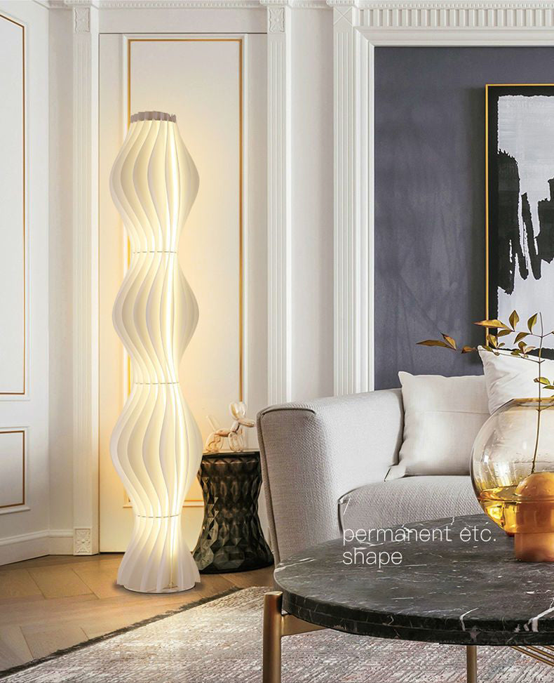 Qfdian Wavy Decorative Floor Lamp