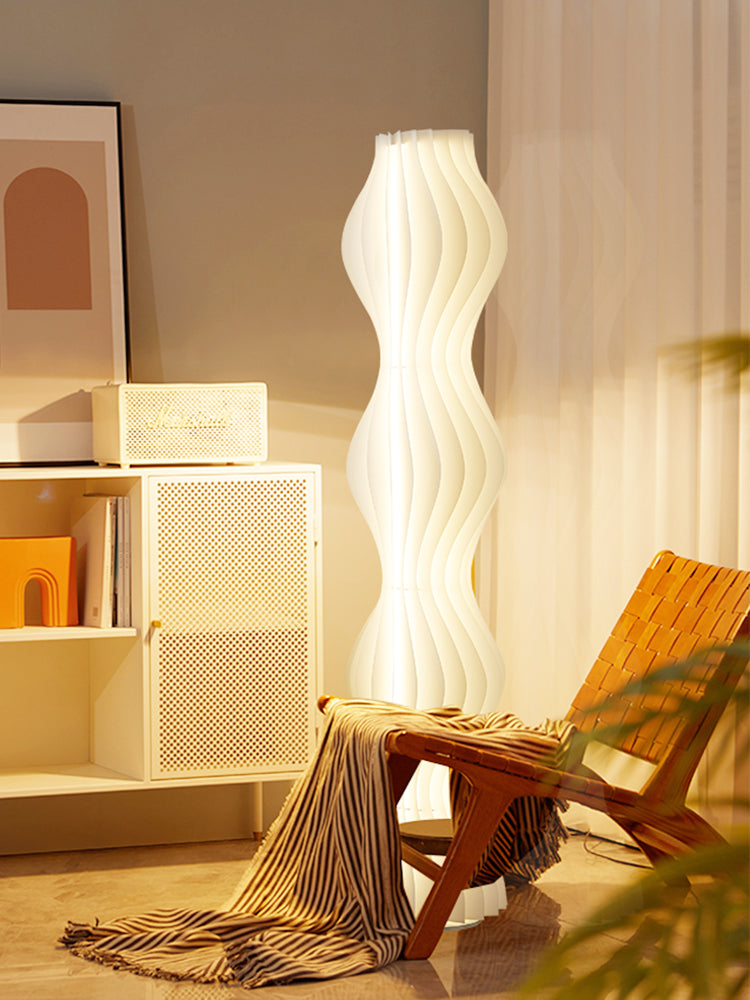 Qfdian Wavy Decorative Floor Lamp