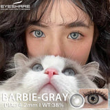 Qfdian Barbie Gray 14.2mm 1 Pair | 1 Year