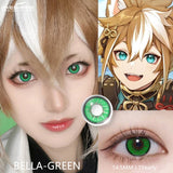 Qfdian Cosplay BELLA Green 14.5mm 1 Pair | 1 Year