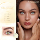 Qfdian Brazilgirl  Amber 14.0mm 1 Pair | 1 Year
