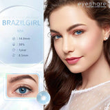 Qfdian Brazilgirl Azul 14.0mm 1 Pair | 1 Year