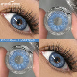 Qfdian Brussels Blue 14.0mm 1 Pair | 1 Year