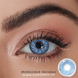 Qfdian Brussels Blue 14.0mm 1 Pair | 1 Year