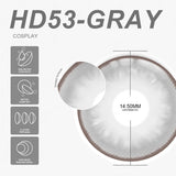 Qfdian Cosplay HD53 Gray 14.2mm 1 Pair | 1 Year
