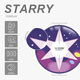 Qfdian Cosplay Starry 14.5mm 1 Pair | 1 Year