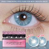 Qfdian Croatia Blue 1 Day Use I 14.2mm,10 Pcs=5Pair