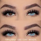 Qfdian Croatia Blue 1 Day Use I 14.2mm,10 Pcs=5Pair