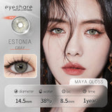 Qfdian Estonia Gray 14.5mm 1 Pair | 1 Year