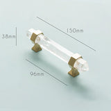 Qfdian Luxury Natural Crystal Cabinet Handle