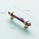 Qfdian Luxury Natural Crystal Cabinet Handle