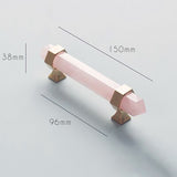 Qfdian Luxury Natural Crystal Cabinet Handle