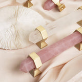 Qfdian Luxury Natural Crystal Cabinet Handle