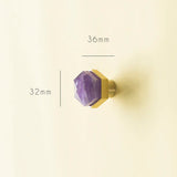 Qfdian Luxury Natural Crystal Cabinet Handle