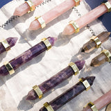 Qfdian Luxury Natural Crystal Cabinet Handle