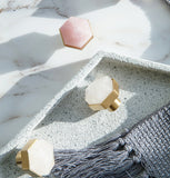 Qfdian Luxury Natural Crystal Cabinet Handle