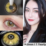 Qfdian GEM Brown Color Contact Lenses 14.0mm