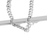 2024 Fashion Big Necklace for Women Twist Gold Silver Color Chunky Thick Lock Choker Chain Necklaces Party Jewelry