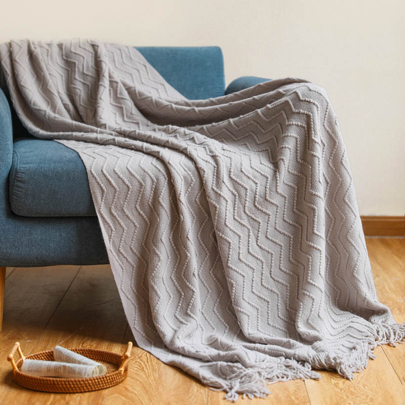 Nordic Knitted Blanket Sofa Bed Decorative Bed Thread Blankets Sofa Office Nap Throw Blankets Soft Towel Bed Plaid Tapestry