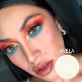 Qfdian 2pcs Yearly Contact Lenses Colored Contacts Beautiful Pupil Natural Contact Lenses for Eyes Color Yearly Cosmetic Contact Lens