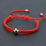 Charm Bracelet For Boy Girl Copper Gold Color Football Ball Braiding Adjustable Bracelet Couples Friendship Bracelet Men Jewelry