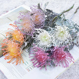 Qfdian  Artificial Flowers Short Branch Crab Claw 2 Fork Pincushion Christmas Garland Vase for Home Wedding Decoration Fake Planting