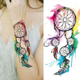 Qfdian  Fashion Mandala Flower Fake Tattoo Stickers For Women Adults Geometry Totem Temporary Tattoos DIY Party Waterproof Tattos Leaves
