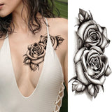 Qfdian  Infinity Symbol Tattoo Stickers For Women Female Verse Butterfly ECG Cross Infinite Temporary Tattoos Waterproof Fake Tatoo