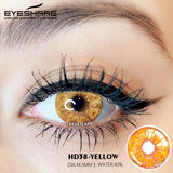 Qfdian Cosplay HD38 Yellow 14.5mm 1 Pair | 1 Year