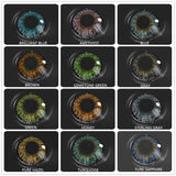 EYESHARE Contact Lenses 3 Tone Series Colored Contact Lenses for Eyes Beauty Makeup Green Colored Contacts Cosmetic for Eyes