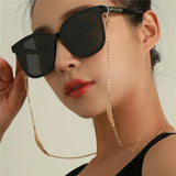 2024 Fashion Masking Chains for Women Sunglasses Chains Glasses Cord Holder Gold Color Leaf Eyewear Lanyard Necklace Strap Rope