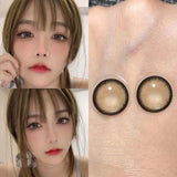 Qfdian Contact Lenses myopia Prescription Lenses With Diopters colored contacts for eyes Cosmetics Beauty Natural Butterfly Color Lens