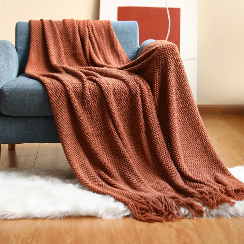 Nordic Knitted Blanket Sofa Bed Decorative Bed Thread Blankets Sofa Office Nap Throw Blankets Soft Towel Bed Plaid Tapestry