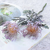 Qfdian  Artificial Flowers Short Branch Crab Claw 2 Fork Pincushion Christmas Garland Vase for Home Wedding Decoration Fake Planting