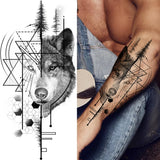 Qfdian  Lily Chains Flower Temporary Tattoos For Women Girl Black Butterfly Dream Catcher Tattoo Sticker Fake Rose Sexy Tatoos Back Body